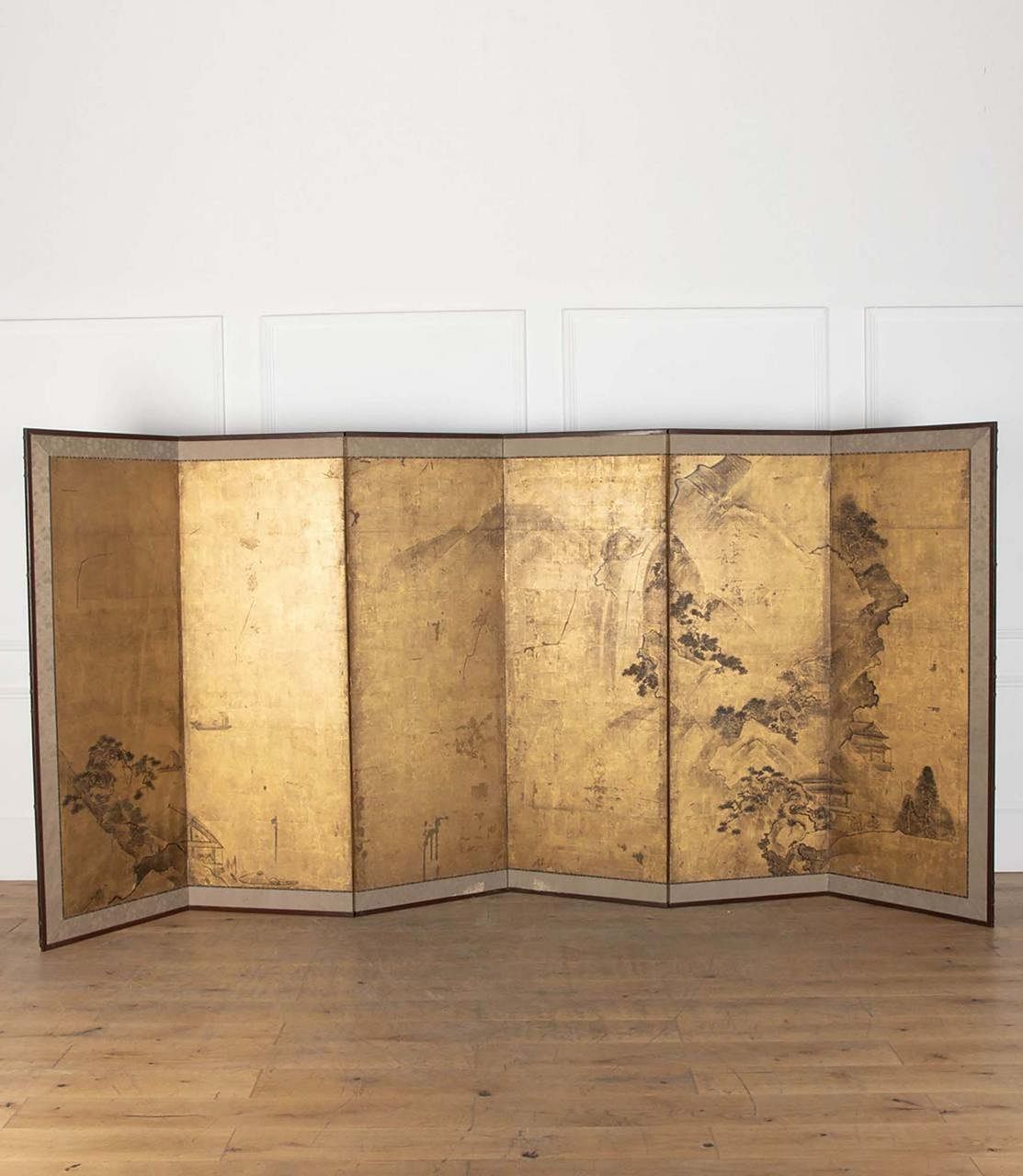 19th Century Japanese folding screen.